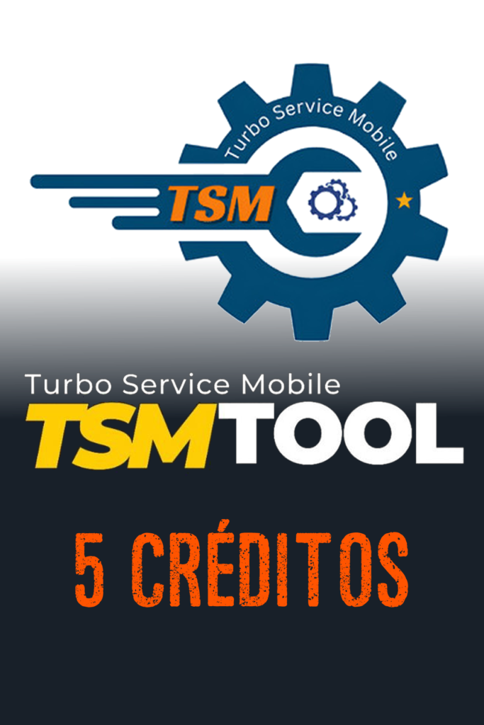TSM TOOL CRÉDITOS – Pacote com 5 Créditos